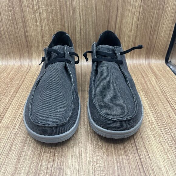 Skechers Melson Raymon Slip-in Foam Men's Black Grey Loafer Sneaker Size 15 New - Picture 2 of 9